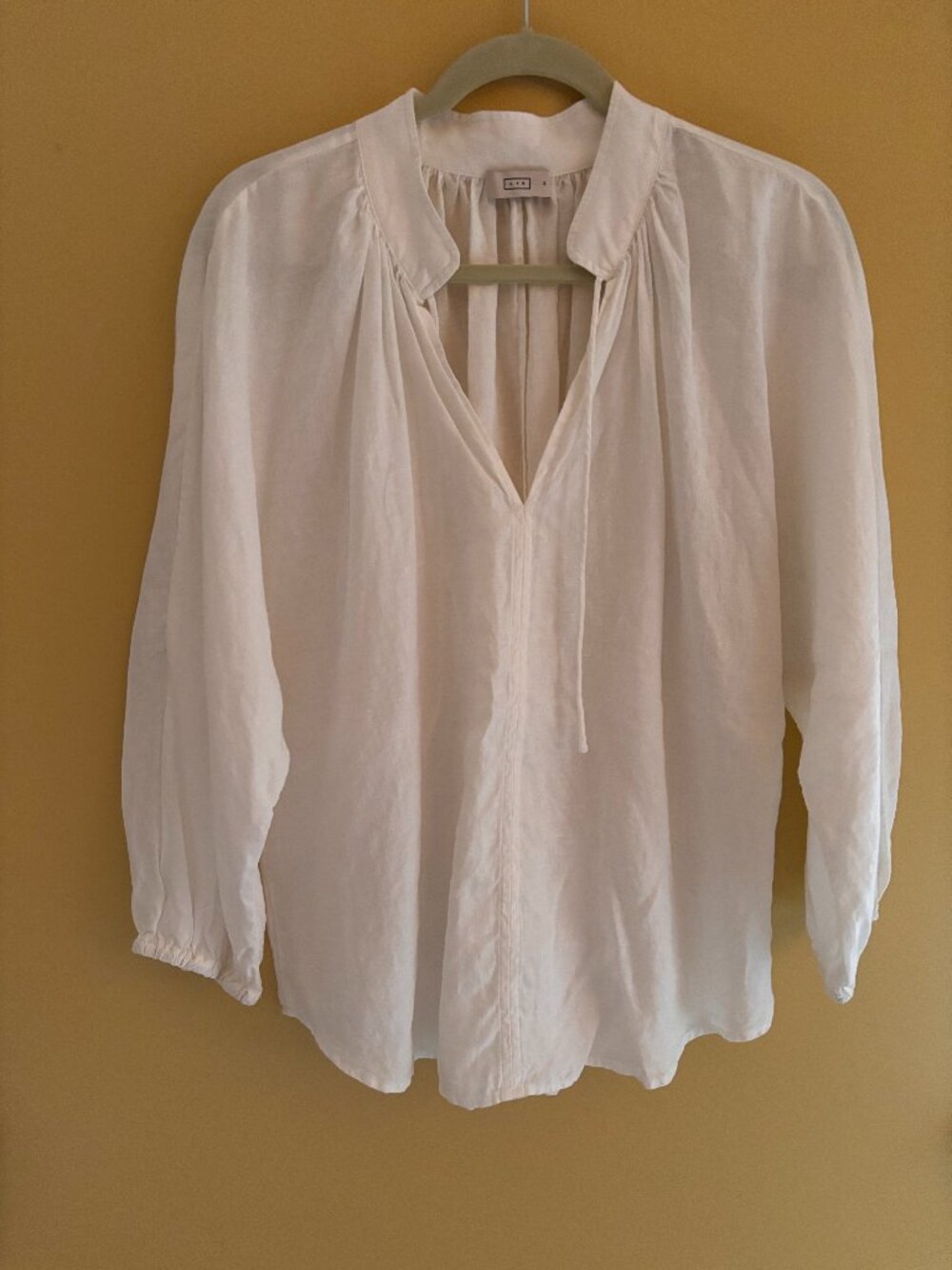 AYR white linen blouse